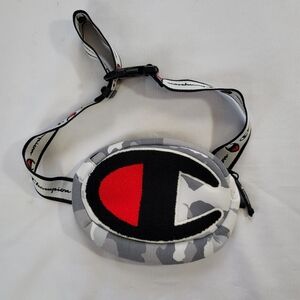 Champion Prime Waist Pack/Fanny Pack/bag, Grey Camo Chenille Logo Used Once
